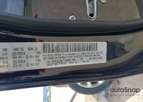 2020 Jeep Compass Limited 4X4 from USA, damaged, VIN 3C4NJDCBXLT160059